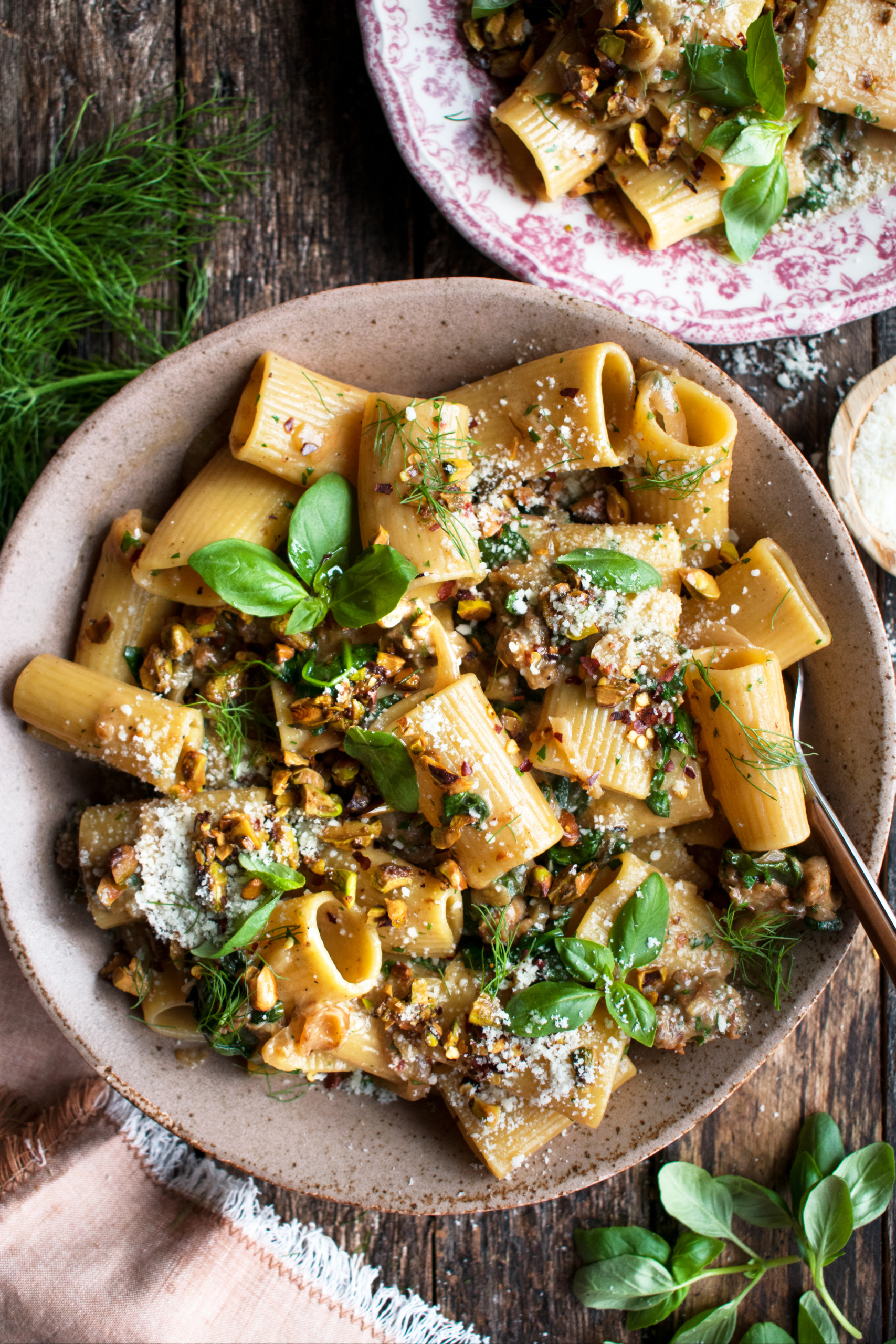 Caramelized Fennel Paccheri