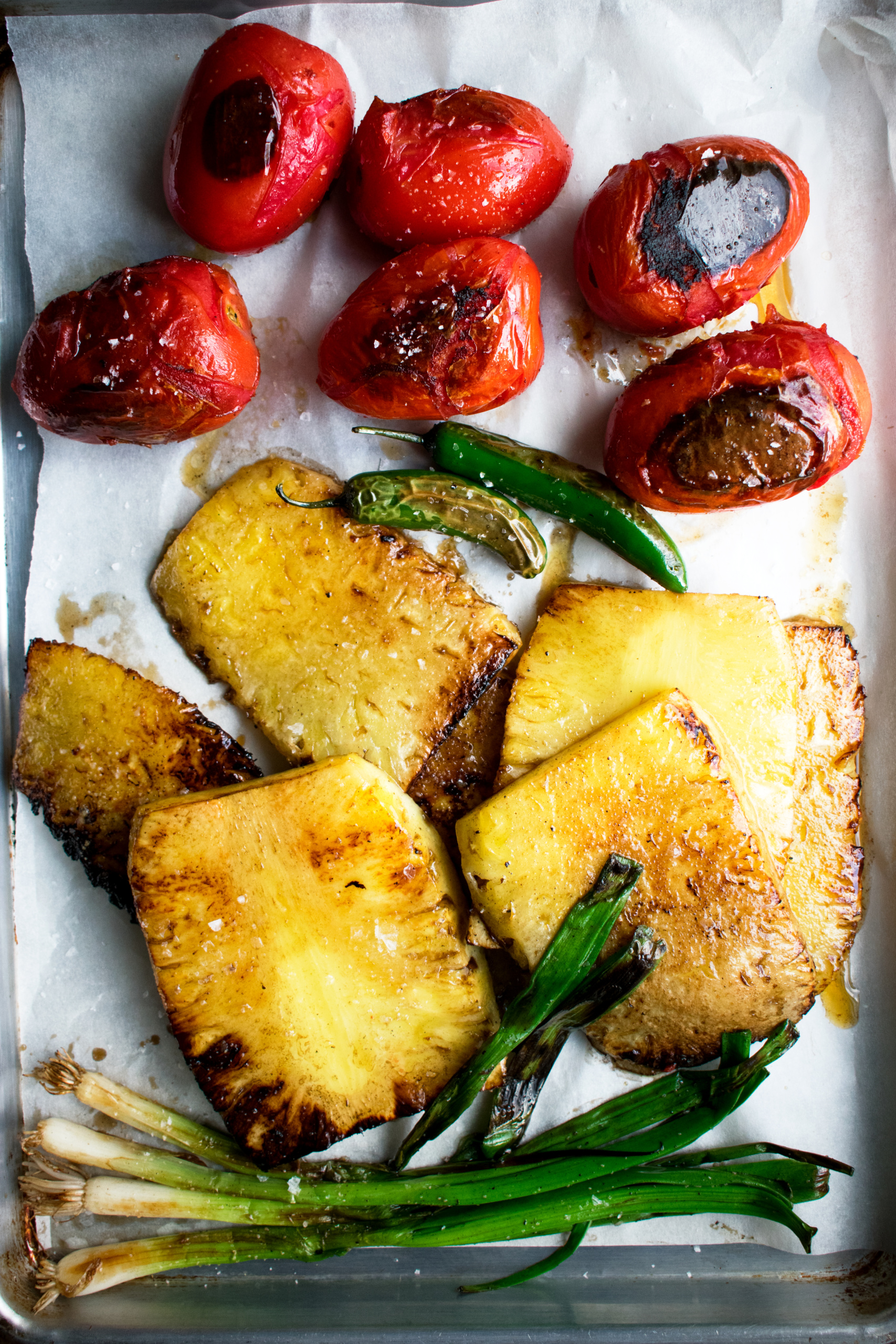 salsa ingredients after cooking