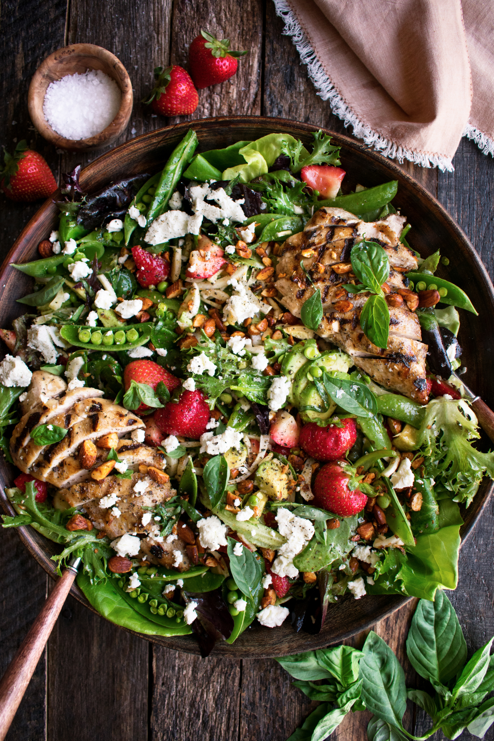 Strawberry & Avocado Grilled Chicken Salad