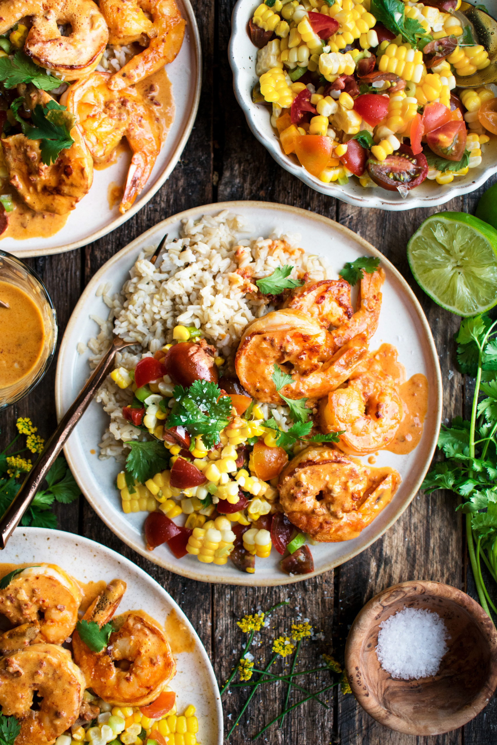 Skillet Shrimp with Creamy Chipotle Sauce