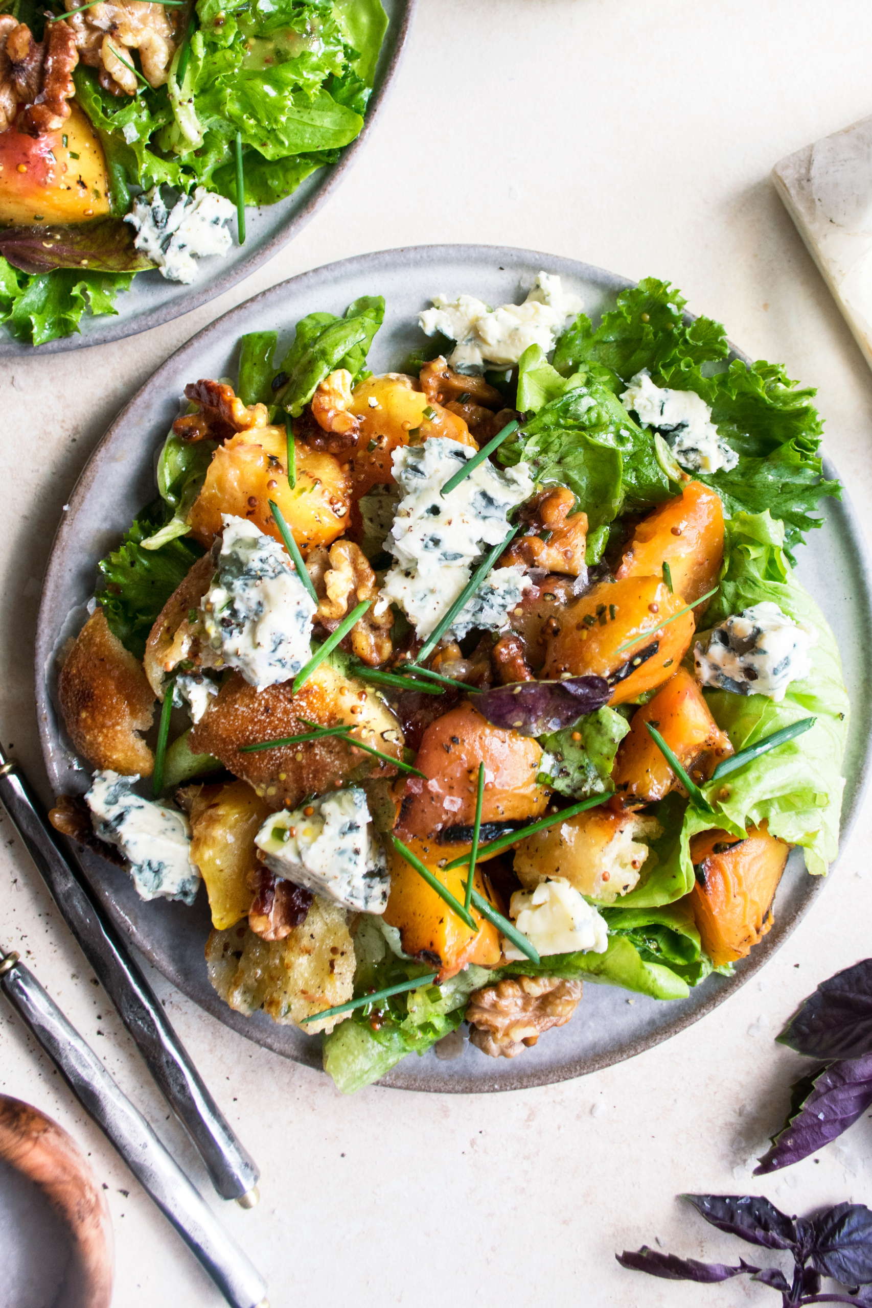 Grilled Peach Salad