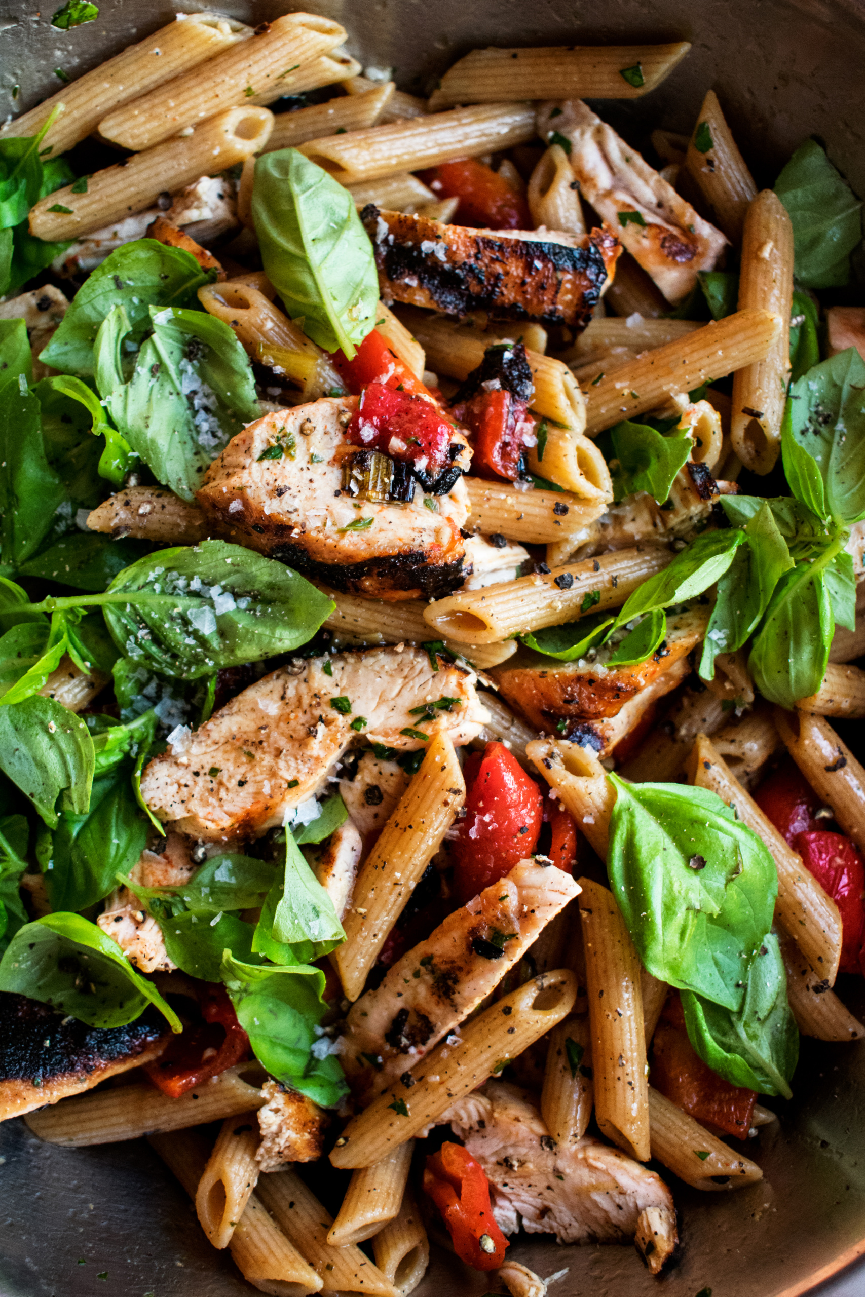 Weeknight Grilled Chicken Pasta Salad
