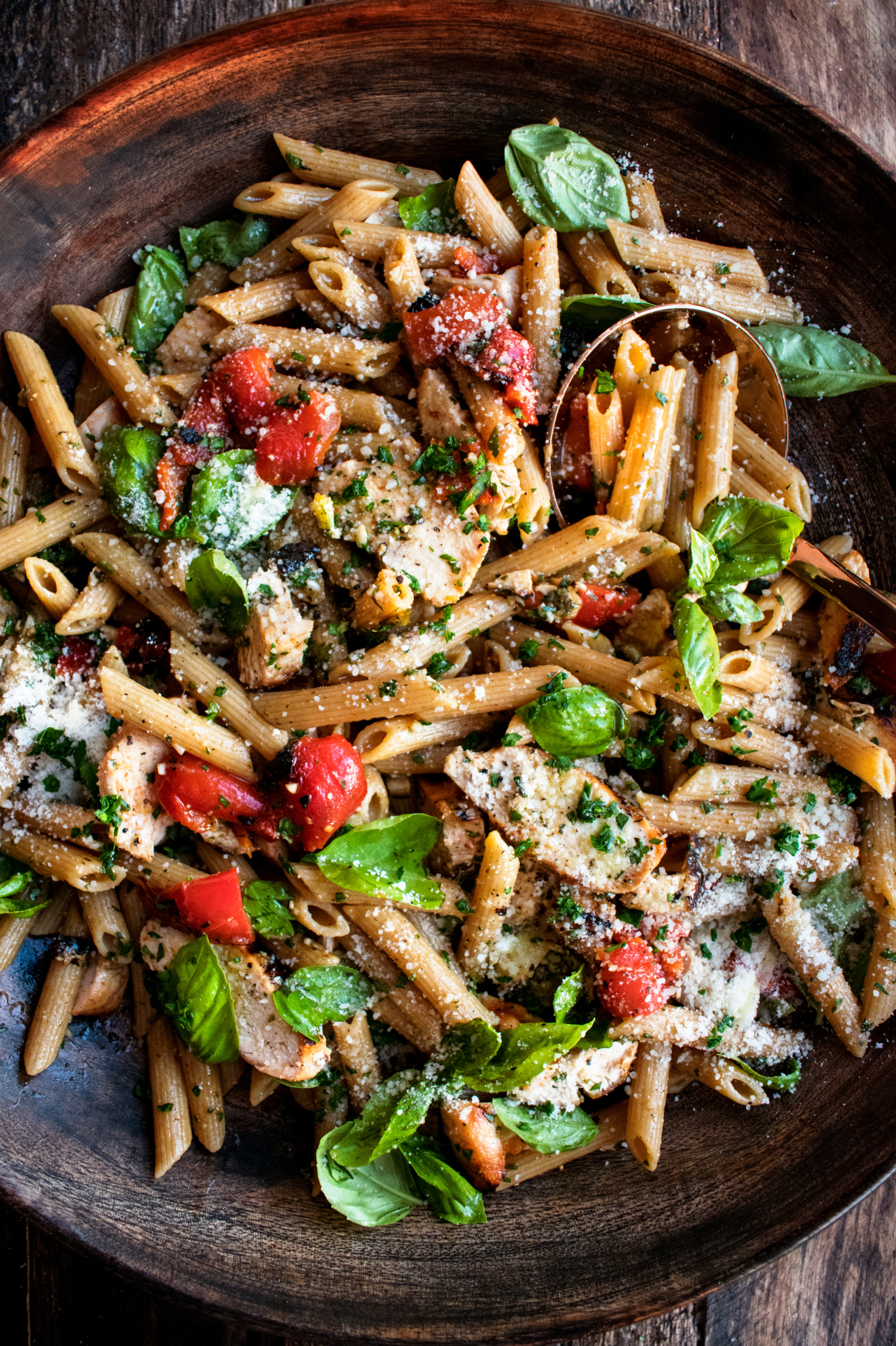 Weeknight Grilled Chicken Pasta Salad