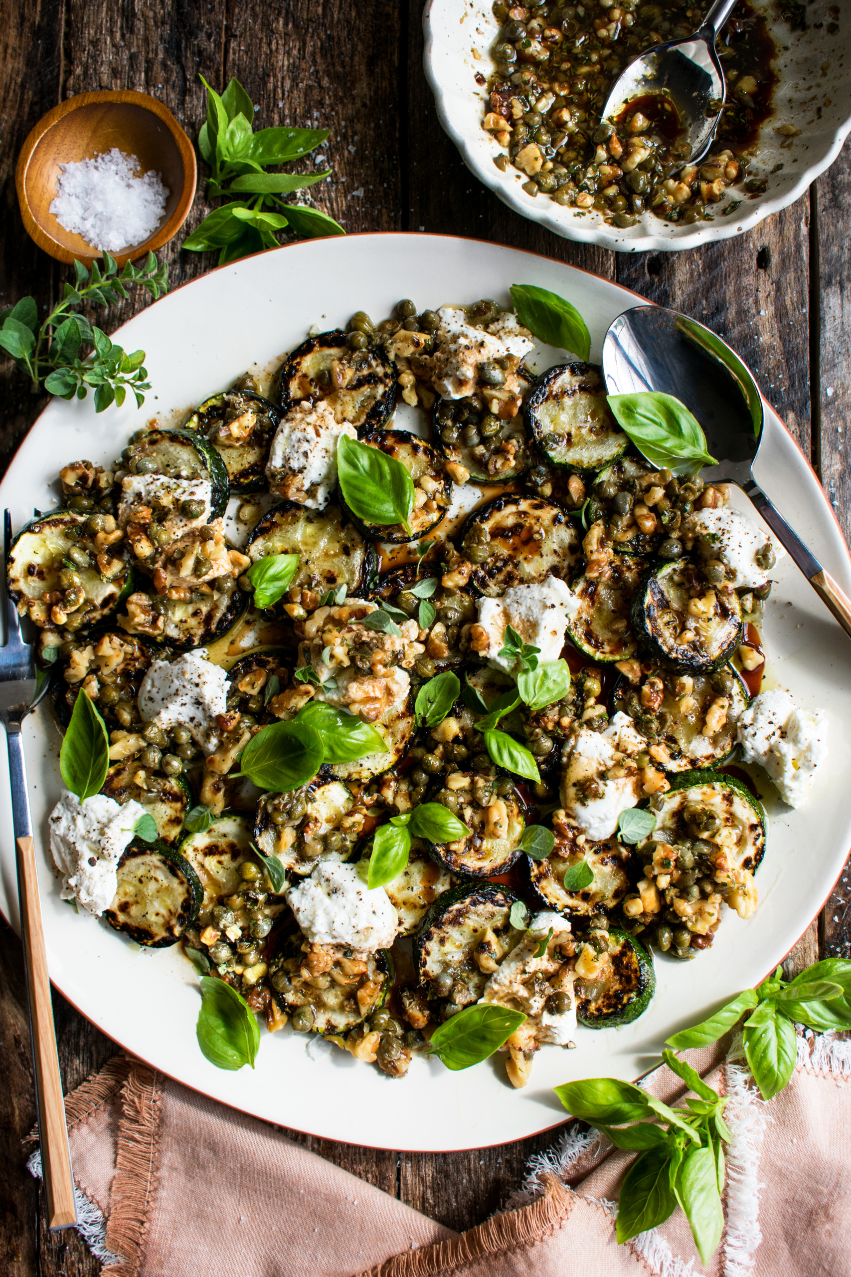 Grilled Zucchini with Ricotta
