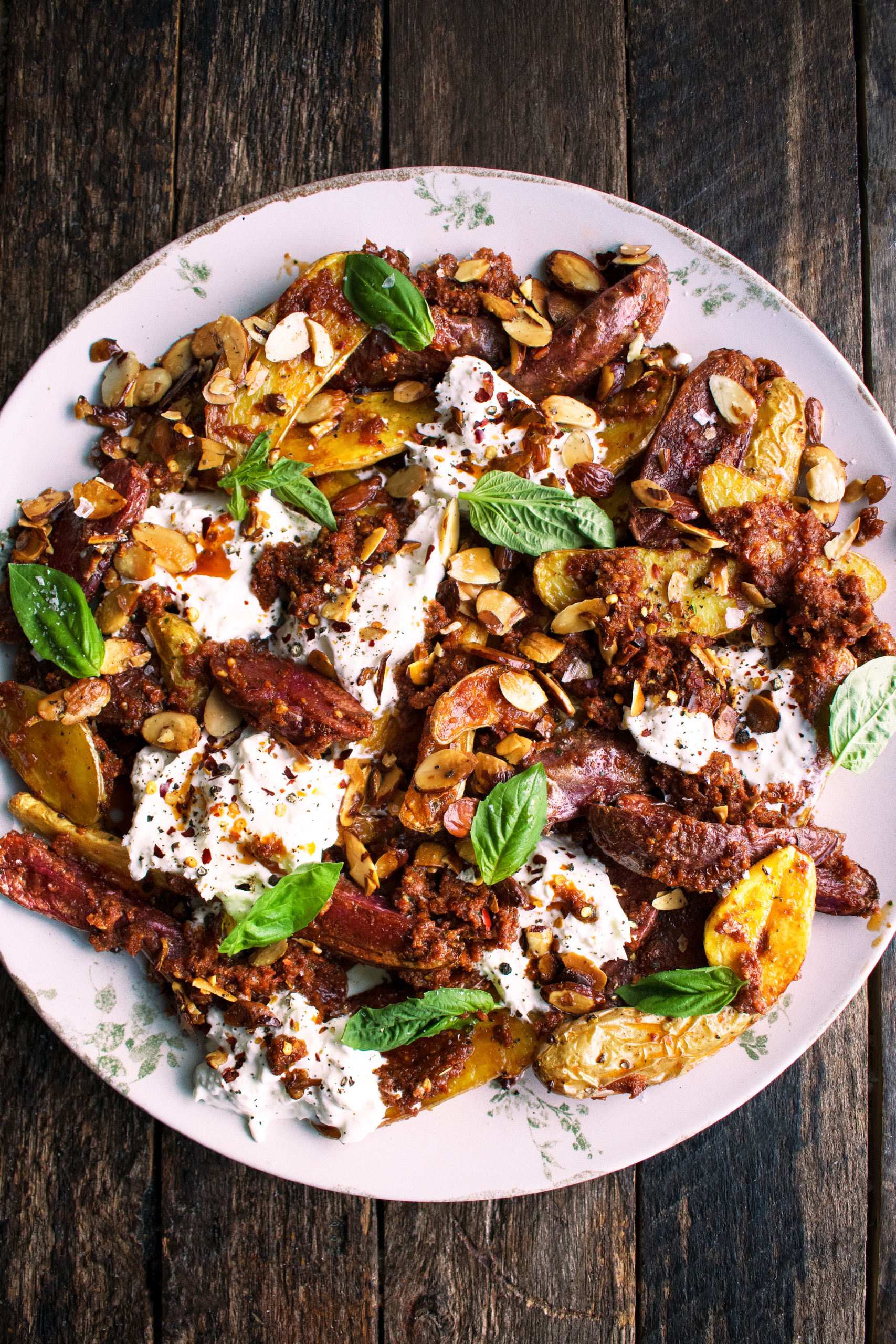 Roasted Potatoes with Sun-Dried Tomato Pesto